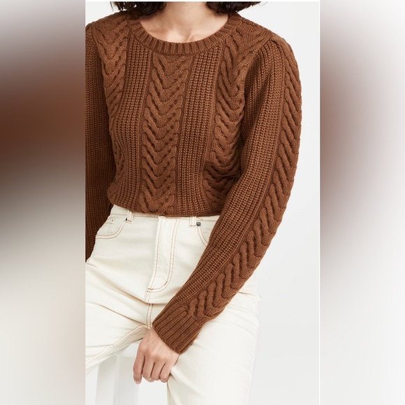 NWT Paige “Elizabeth” sweater size M in burnt amber - Picture 5 of 6